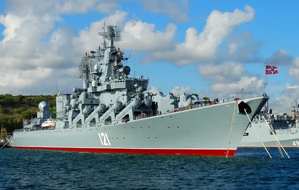 Picture Moscow, cruiser, rocket, the project 1164