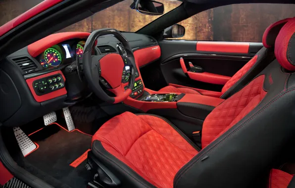 Picture design, tuning, Maserati, Maserati, Mansory, GranTurismo S, the interior of the car, Mansory