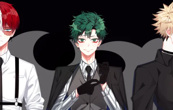 Trio, My Hero Academia, Boku No Hero Academy, Midori Isuku, Todoroki Shoto, My Hero Academy, …