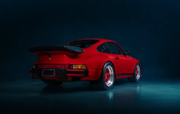 Red, car, TURBO, PORSCHE 930
