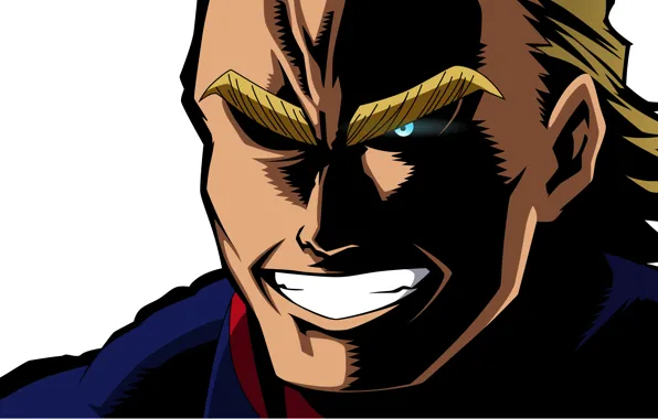 Picture smile, art, male, Almighty, Boku no Hero Academy, My hero Academy, My Hero Academia