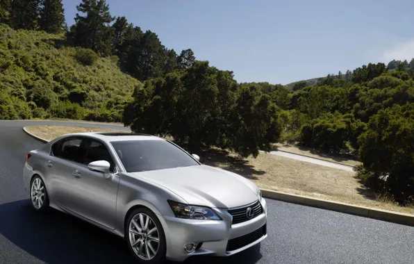 Road, mountains, Lexus, Lexus, sedan, 350