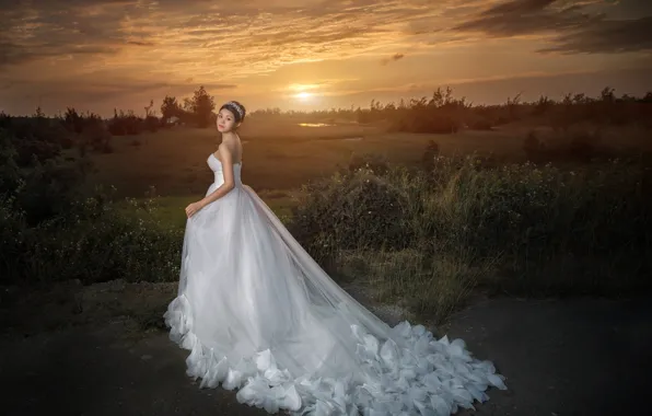 Picture Nature, Dress, Holiday, The bride, Outfit