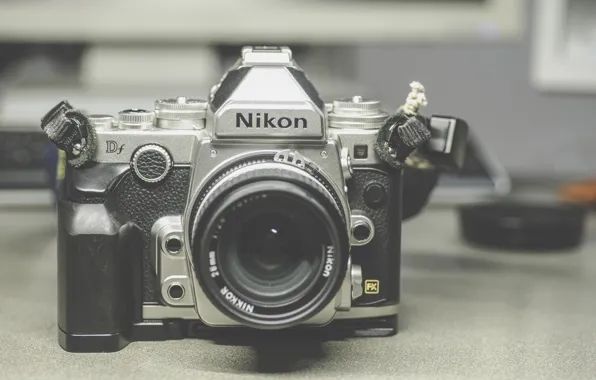 The camera, Nikon, lens