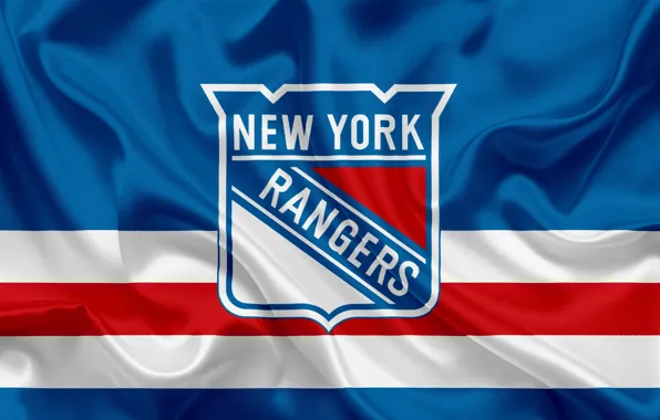 Logo, flag, NHL, hockey club, New York Rangers, New York Rangers