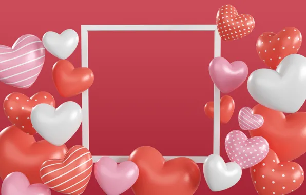 Love, rendering, holiday, heart, heart, hearts, heart, Valentine's Day