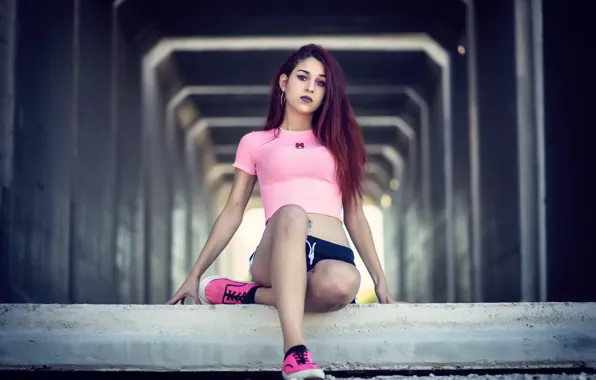 Picture girl, pose, Esther