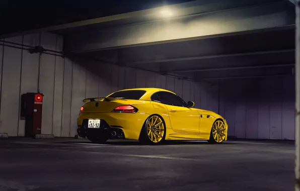 Tuning, Asia, Japan, bmw, Parking, drives, yellow, Tokyo