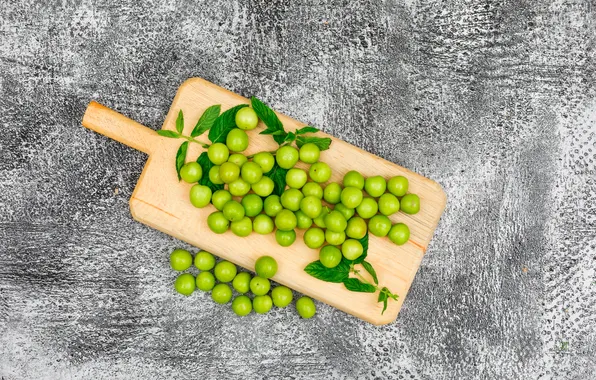 Table, peas, green peas, green peas, young green peas