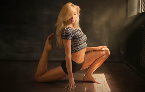 Picture grace, legs, stretching, Studio, Anton Pechkurov, Yana Kuzmina