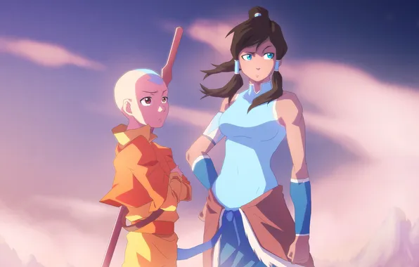 Picture Avatar, Sky, The Last Airbender, Times, The Legend of Korra, Aang, 2d75