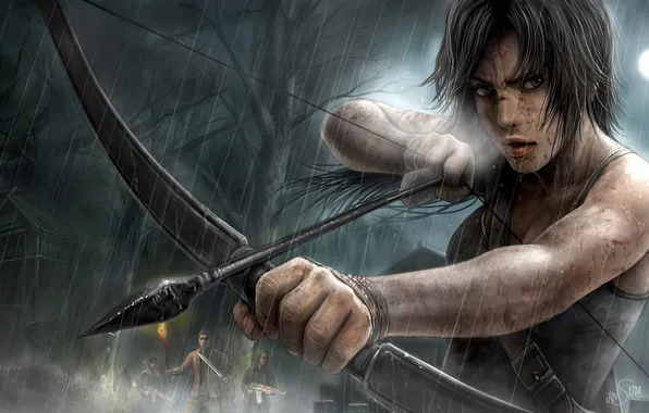 Picture bow, Tomb Raider, Lara Croft, Lara Croft