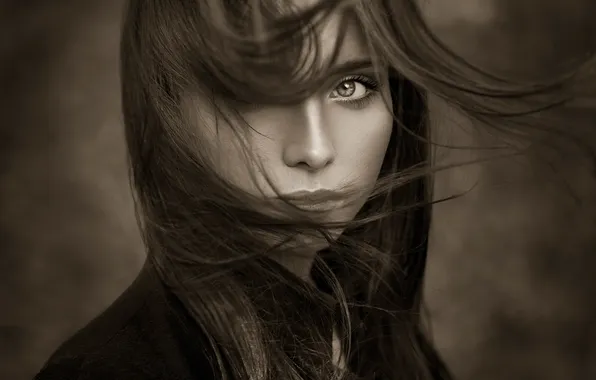 Hair, portrait, Nataly, natural light