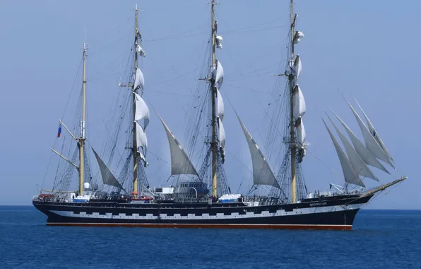 Sea, ship, Sailboat, sailing, training, bark, &quot;Istanbul&quot;