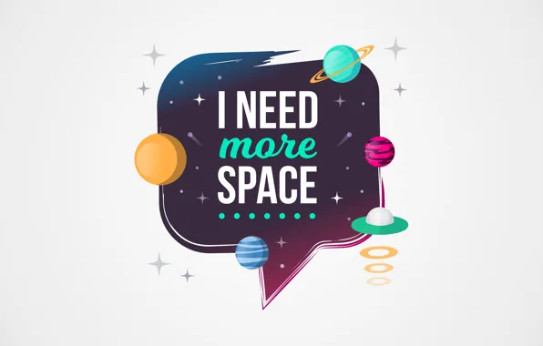 Space, the inscription, figure, graphics, planet, space