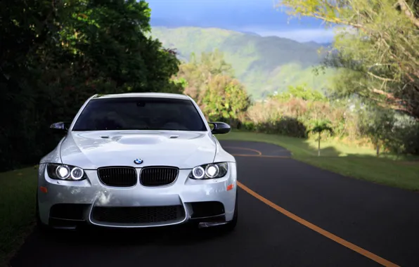 BMW, Road, Face, Silver, Sight, F90