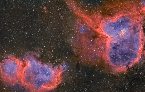 Space, nebula, Soul, Heart