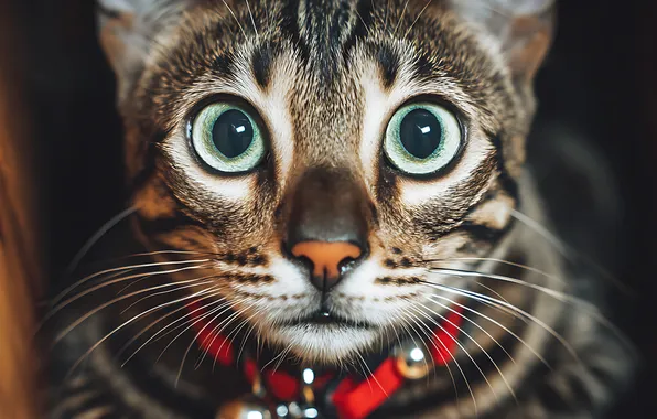 Cat, cat, look, pose, grey, portrait, face, the expression