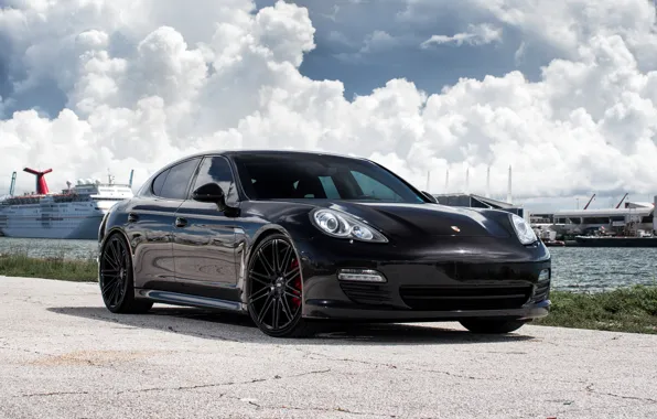 Picture Porsche, Panamera, Black