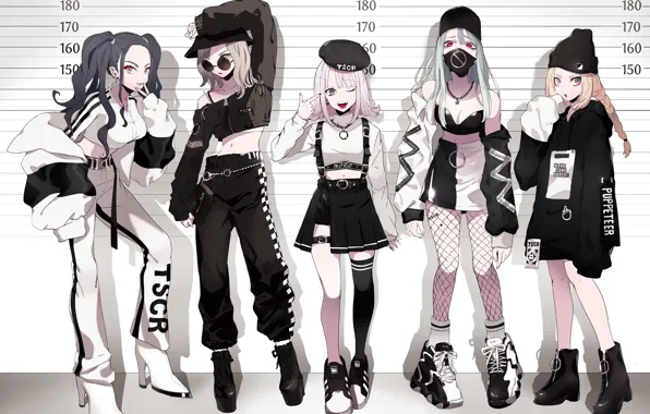 Picture girl, style, anime