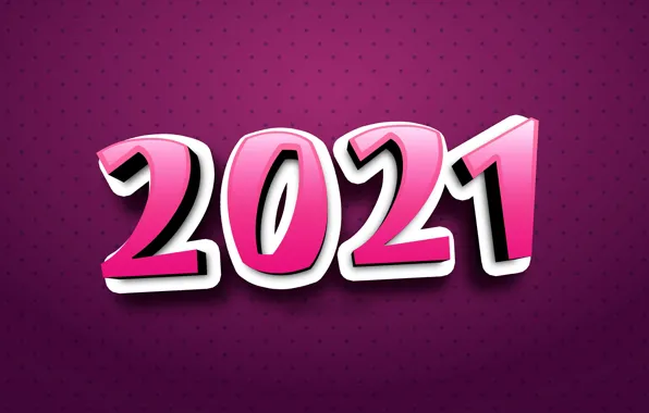 Background, figures, New year, 2021