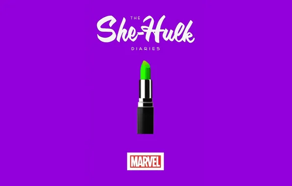 Green, lipstick, Logo, MARVEL, She-Hulk, She-hulk