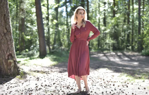 Forest, trees, nature, model, countryside, gorgeous, photoshoot, posing