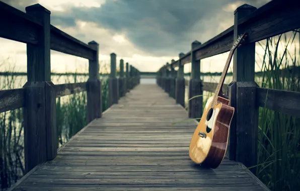 Picture bridge, music, guitar