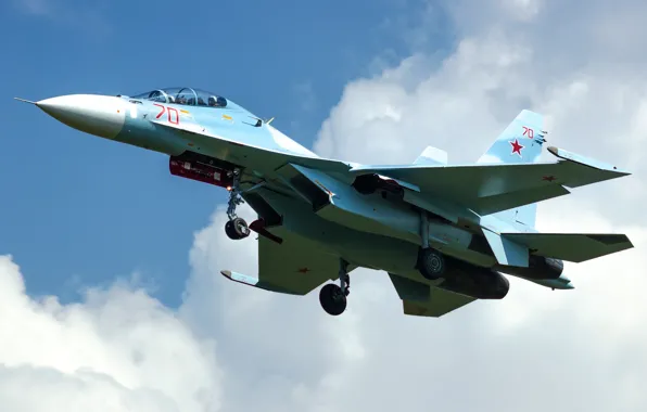 Picture flight, fighter, cabin, multipurpose, double, Su-30M2