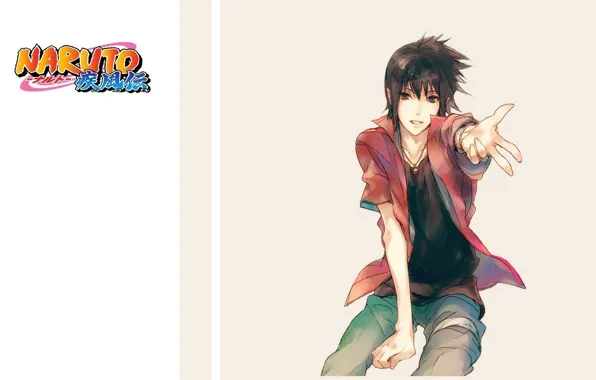 Shirt, guy, ninja, Naruto, gesture, Uchiha Sasuke, Naruto shippuuden