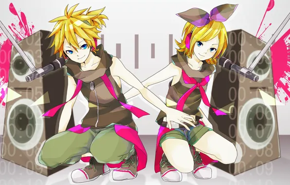 Music, anime, art, Vocaloid, Vocaloid, characters, kalonki