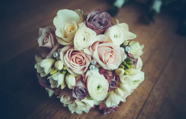 Picture roses, bouquet, wedding