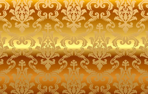 Background, gold, pattern, vector, golden, ornament, vintage, background