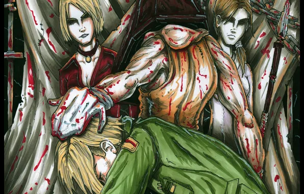Picture Maria, art, James, Mary, silent hill 2, pyramid head