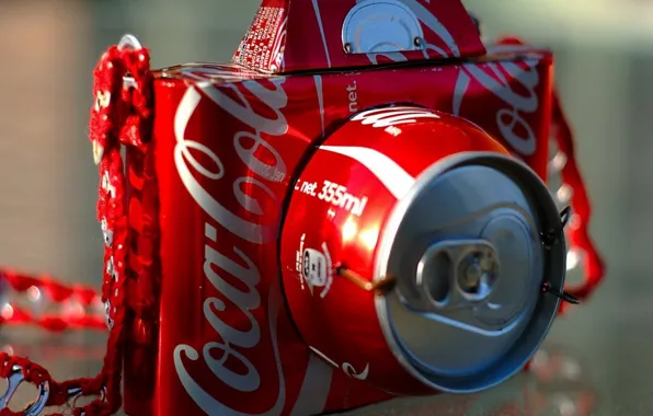 The camera, drink, coca cola, drink, Coca Cola