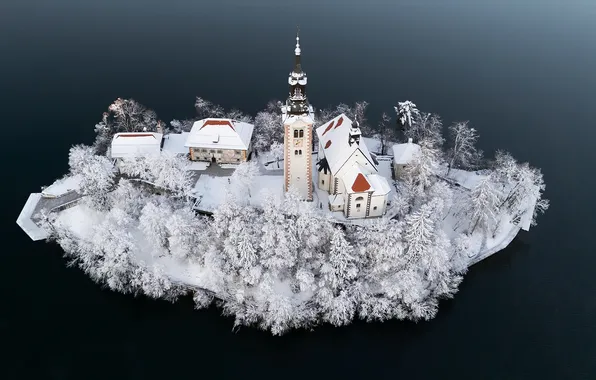 Slovenia, Bled, Pilgrimage Church of the Assumption of Mary