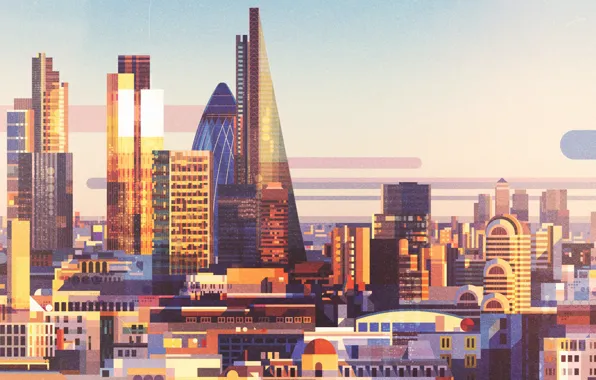 England, London, The city, House, Style, The building, City, Architecture