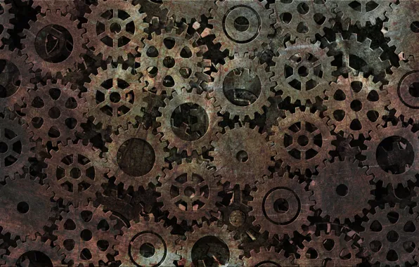 Picture time, background, watch, industry, mechanism, texture, rust, gear