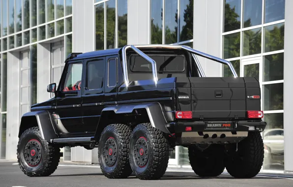 Picture Mercedes-Benz, Back, Building, G63, Brabus 700 6x6, W463 AMG