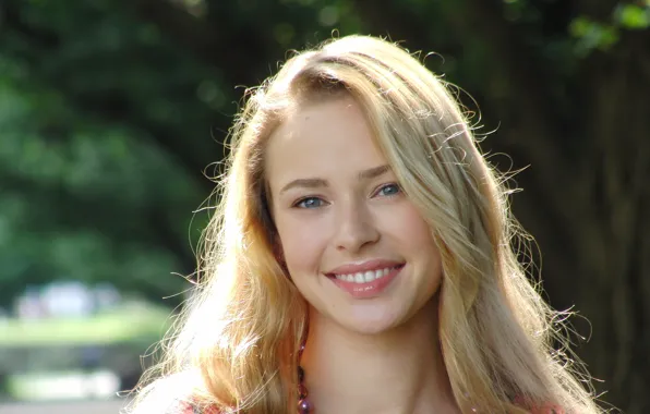 Picture girl, smile, blonde