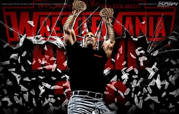 Picture WWE, Wrestle mania, What?, Stone cold, Steve Austin