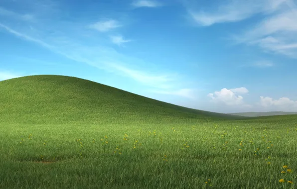 Picture Windows, nature, hill, Bliss, Nostalgia