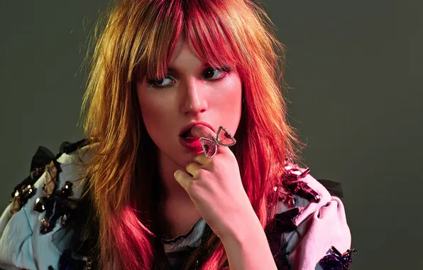 Background, model, makeup, actress, hairstyle, 2013, Flaunt, Bella Thorne