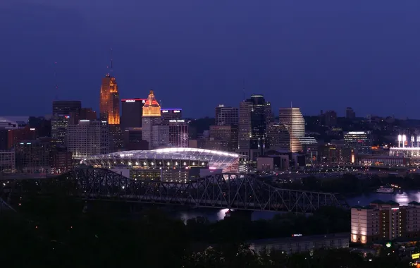 Picture city, the city, USA, Cincinnati, Ohio
