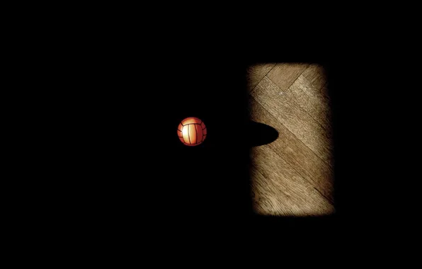 The ball, shadow, basketball
