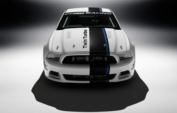 Picture Mustang, Ford, White, Cobra, Turbo, The front