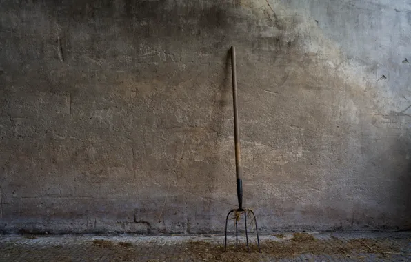 Background, wall, pitchfork