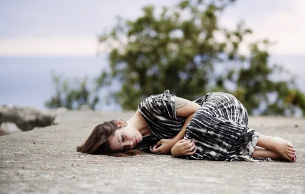 Picture girl, mood, dress, Andreina Togni