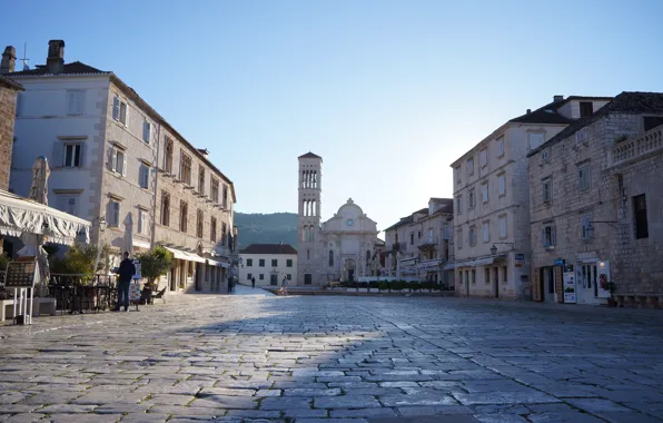 The city, area, Croatia, Gvar