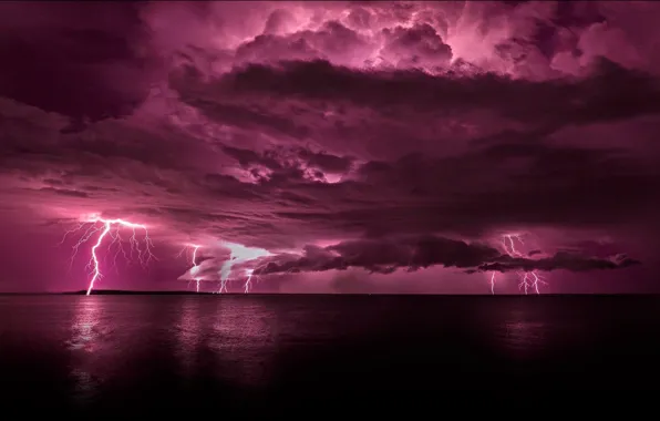 Sea, the storm, the sky